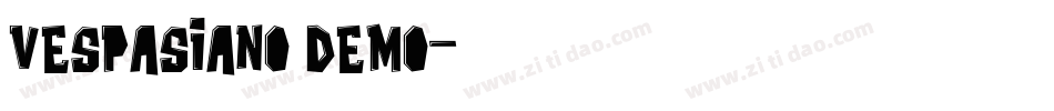 Vespasiano Demo字体转换